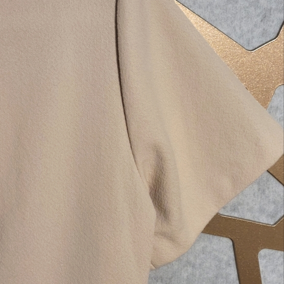 VINTAGE SEARS FASHIONS Cream Shift Dress with Crochet Detail - Picture 5 of 12